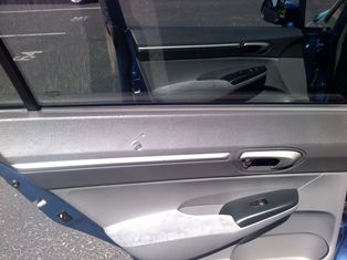 Porsche 911 with a new German canvas convertible top.